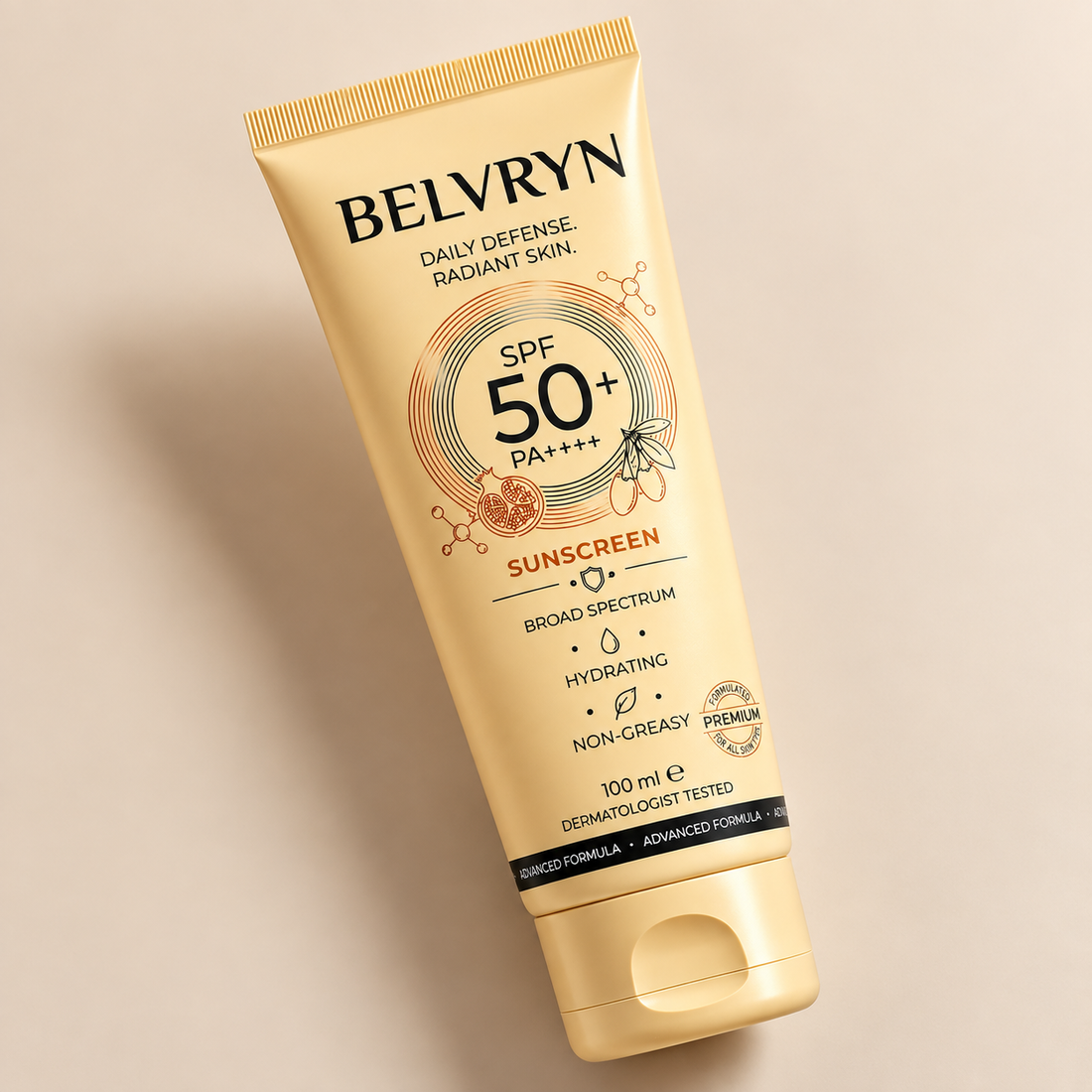 BELVRYN Radiant Shield SPF 50+ Sunscreen
