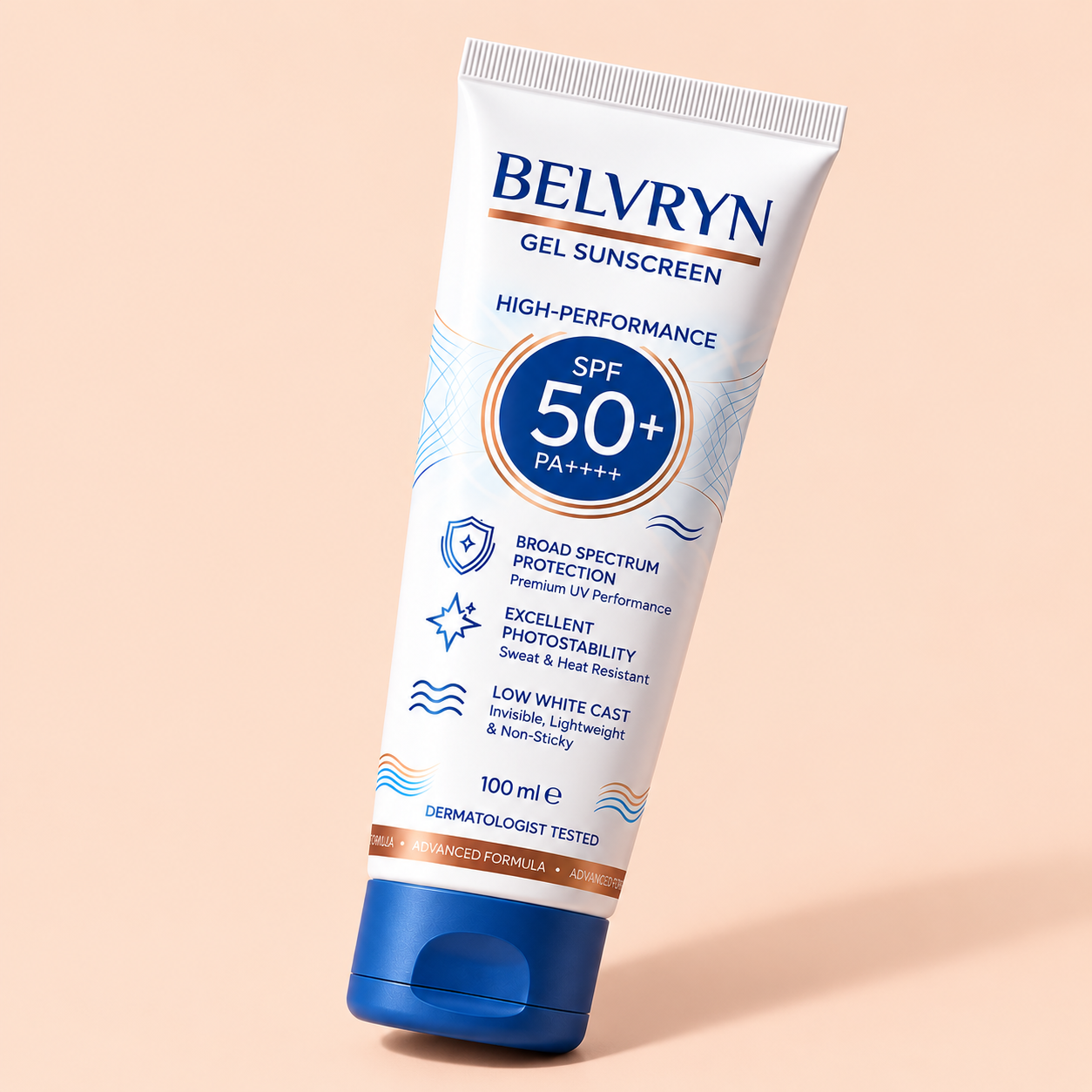 BELVRYN High-Performance Gel Sunscreen SPF 50+ PA++++