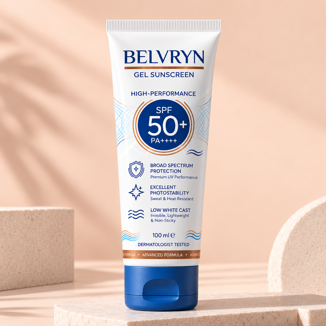 BELVRYN High-Performance Gel Sunscreen SPF 50+ PA++++
